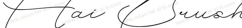 Hai Brush Demo字体转换